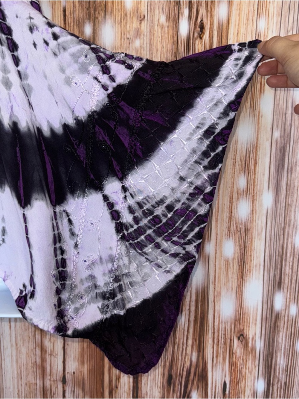 L.S.I. Purple Tie-Dye Boho Fairy Tank Top - Picture 6 of 11